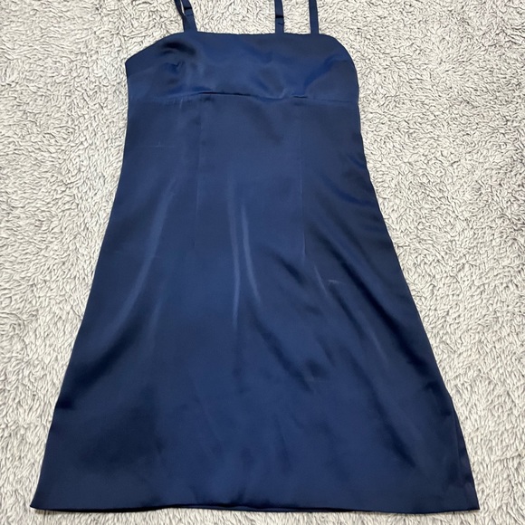 NAVY BLUE MINI DRESS - Picture 4 of 5